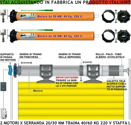 Serranda elettrica motori 220 - serranda,
