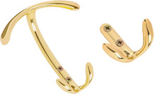 Appendiabiti da parete Oro Ottone Lucido Guardaroba Metallo Ganci Appendiabiti