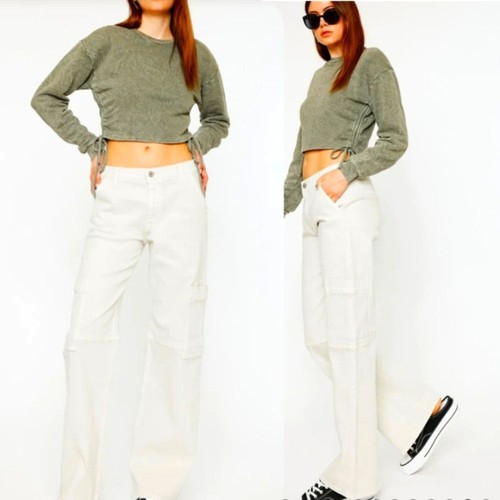 Jeans kancan taglia - jeans, crema