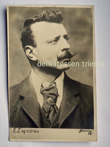 Ermete zacconi attore postcard - zacconi,