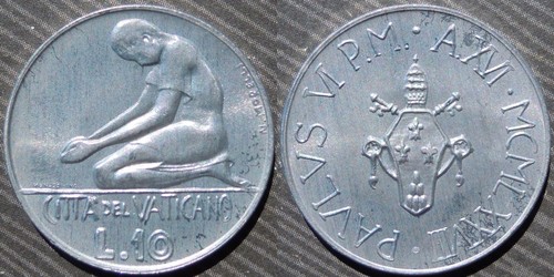 Vatican city 10 lire - ,