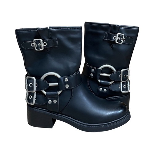 Stivaletti donna biker neri - stivaletti,