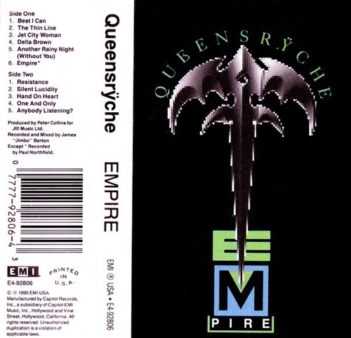 Queensrche empire used - -,