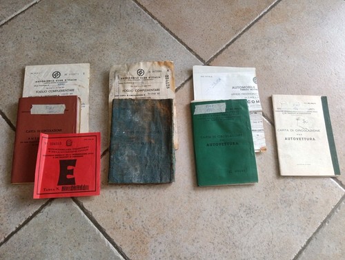 Lotto libretti circolazione - libretti,