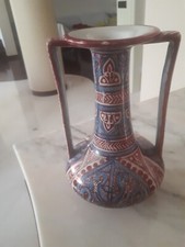 Raro Vaso a Lustro Cantagalli  1800 XIX secolo antico epoca ceramica etrusco
