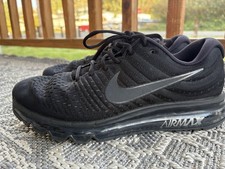 Scarpe da corsa Nike Air Max 2017 Triple nere antracite 849559-004 uomo 9,5