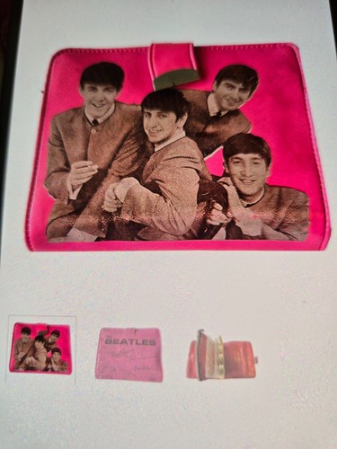 Beatles portafoglio rosa - beatles,