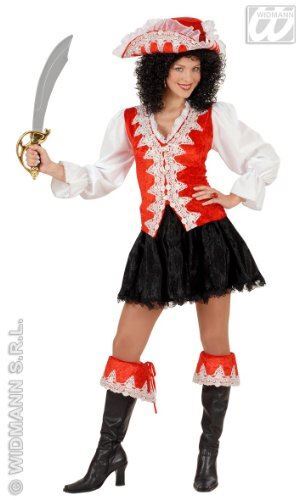 Costume piratessa regale - costume, rossa