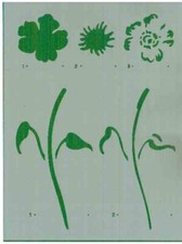 Stencil D Fiore doppia battuta