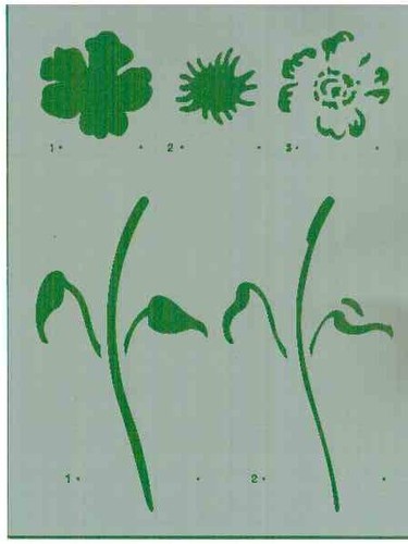 Stencil fiore doppia battuta - d,