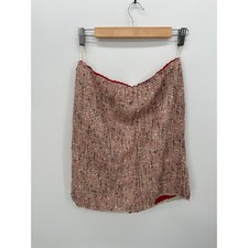 Prada minigonna tweed rosso