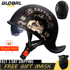 Casco Moto Retrò Mezza Faccia