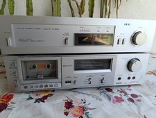 Akai stereo cassette deck model CS-F11,  Akai fm am stereo tuner model AT-K33L