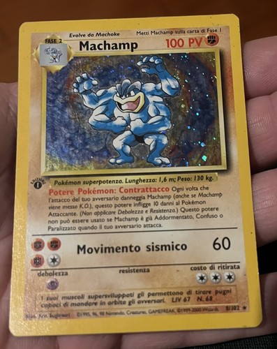 Machamp holo prima edizione - machamp,