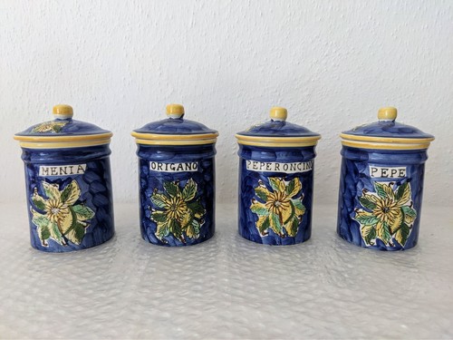 Barattoli vasi contenitori blu - contenitori,