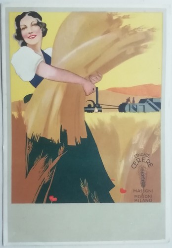 Cartolina grano cereali - cartolina,