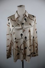 MARELLA EMME CAMICIA DONNA TG. 42 WOMAN SHIRT CASUAL VINTAGE BEIGE