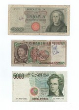 Lotto Banconote 5000 Lire