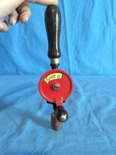 Antico Trapano A Mano Manovella German Funzionante