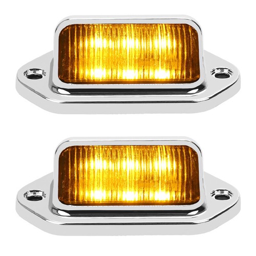 Luce targa led giallo - targa,