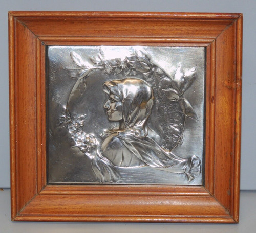 Cadre plaque argent - argent, )