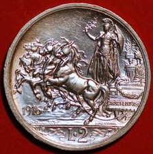 1916 Italia 2 Lire Vittorio