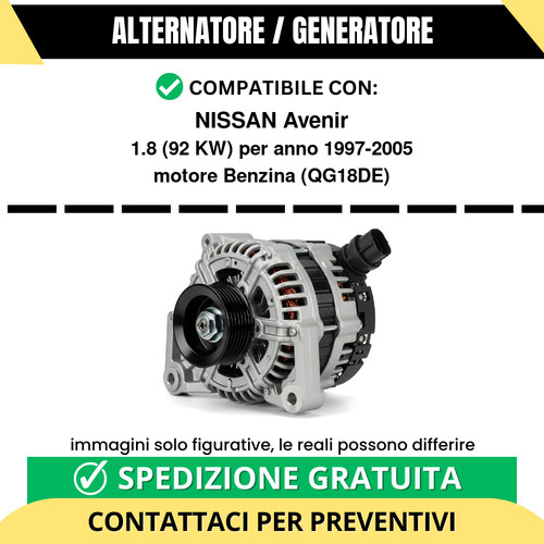 Alternatore nissan avenir - nissan, 1.8