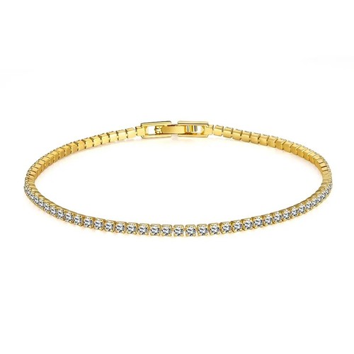 Bracciale tennis placcato oro - tennis,