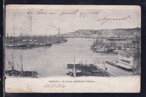 Cartolina genova porto - cartolina,