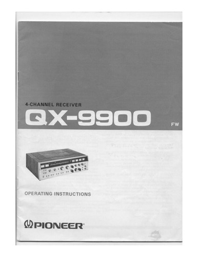 Pioneer 9900 ricevitore - pioneer, qx-9900