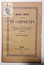 Canestrini: Memoria inedita