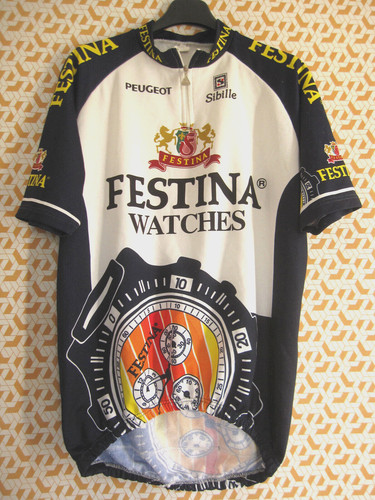 Maillot cycliste festina - maillot,