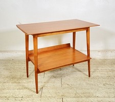 TAVOLINO SALOTTO DESIGN ANNI 7O LEGNO VETRO SMALL TABLE SCRITTOIO CASSETTO