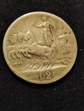 2 Lire Quadriga Veloce Anno