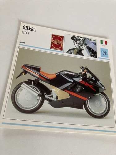 Gilera 125 1991 scheda - gilera,