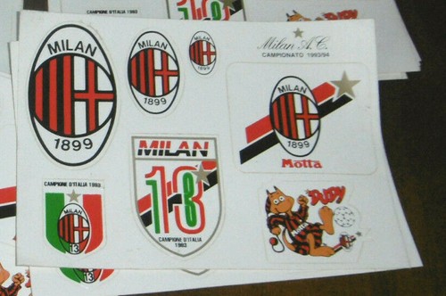 Foglio con adesivi - foglio, milan