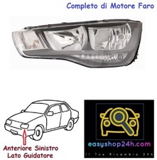 FARO FANALE PROIETTORE ANTERIORE SX PER AUDI A1 8X 2010 2014 H7 H1 CON MOTORE 