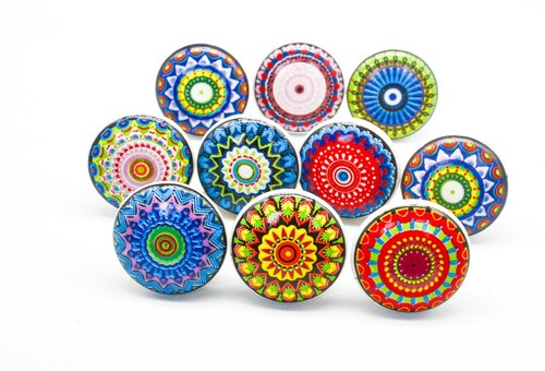 Pomelli multicolore ceramica - pomelli,