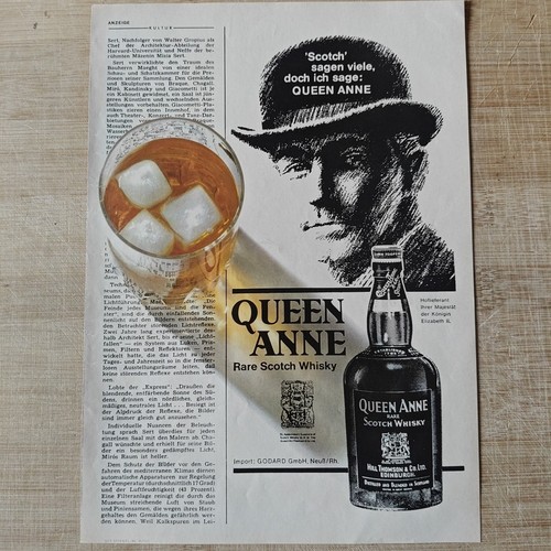 Queen anne whisky 1965 vintage - queen,