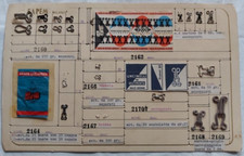 Campionario Cartella Tabella Antica Merceria SAPEM Milano Uncinelli Vestime..