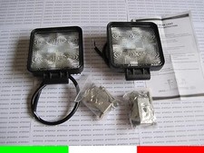 COPPIA DI FARI DA LAVORO LED 15W COME 120W ALOGENA LUCE PROFONDITA' LUCI