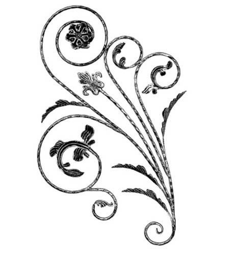 Ornamento ferro battuto - ferro,
