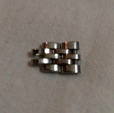 2 Maglie per Orologio Rolex Lady   Acciaio e Oro Bianco Anni 1970 Datejust