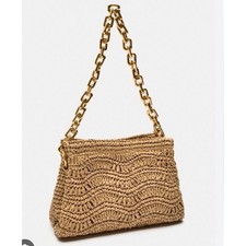 Borsa da spiaggia Zara Rafia
