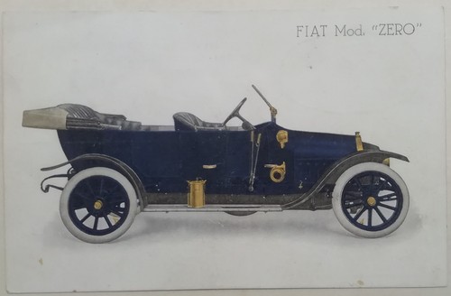 Cartolina fiat modello zero - fiat,