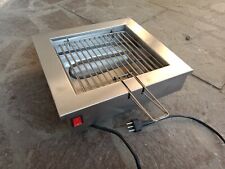 BISTECCHIERA ELETTRICA ACCIAIO INOX GRIGLIA BARBECUE