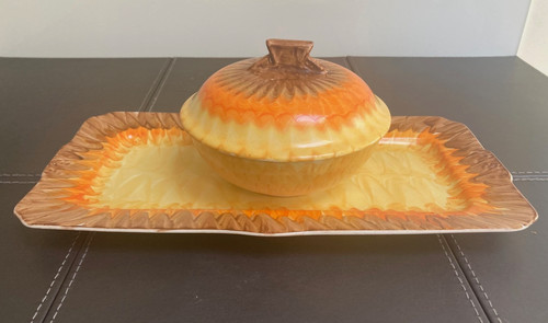 Myott art deco lidded - myott, bowl