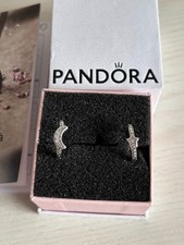 Orecchini Pandora in argento a forma di mezzaluna e stella 299152C01