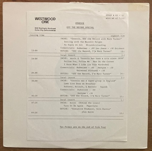 Genesis off the - genesis,