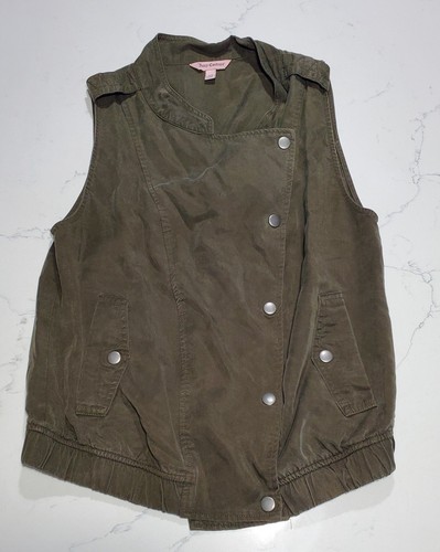 Juicy couture gilet moto verde - gilet,
